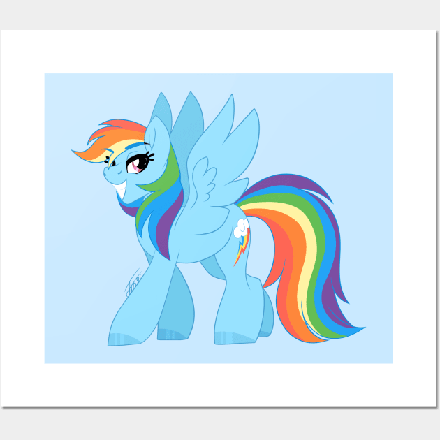 Brave Rainbow Dash Wall Art by Marie Oliver